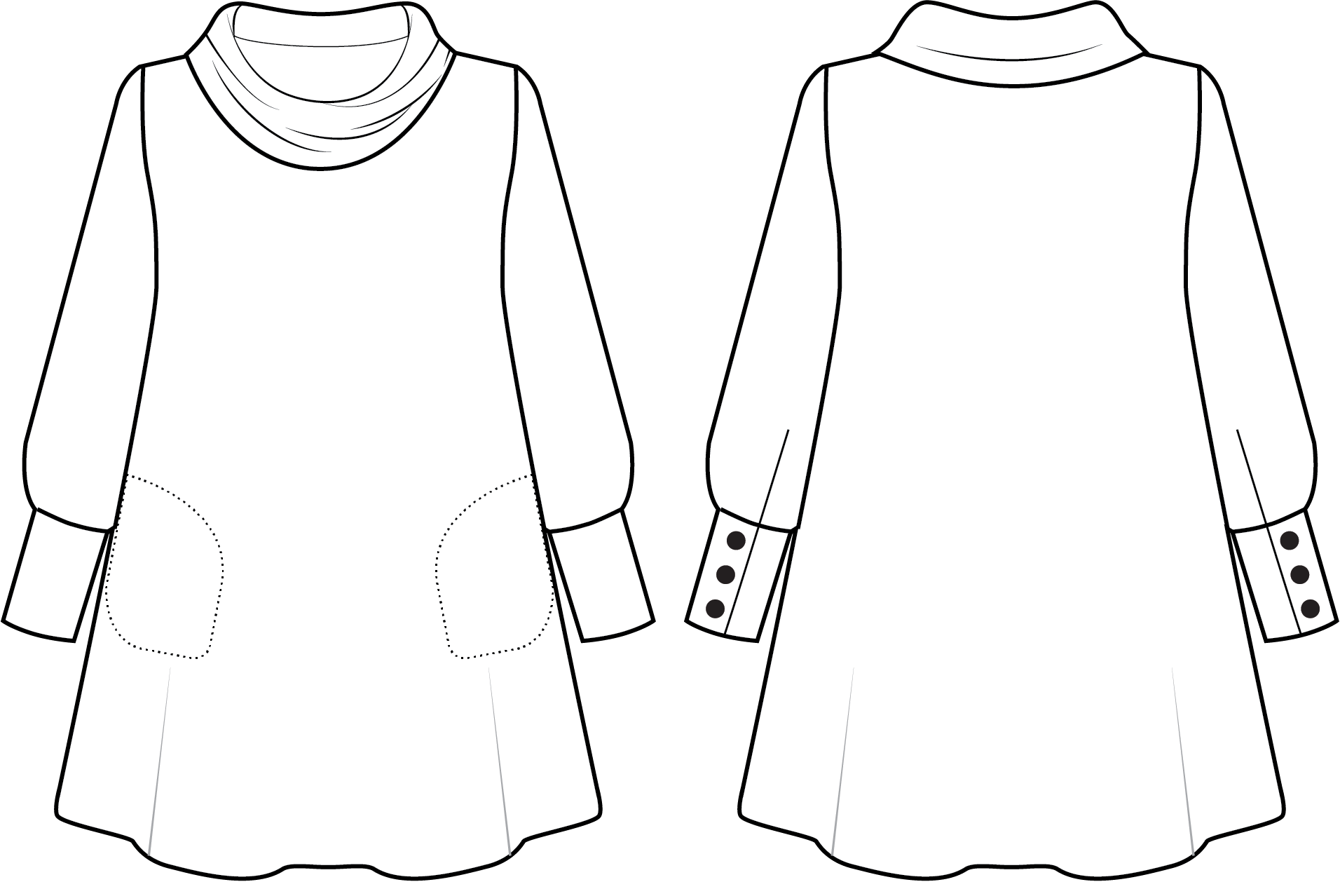 Cozy Cowl Dress